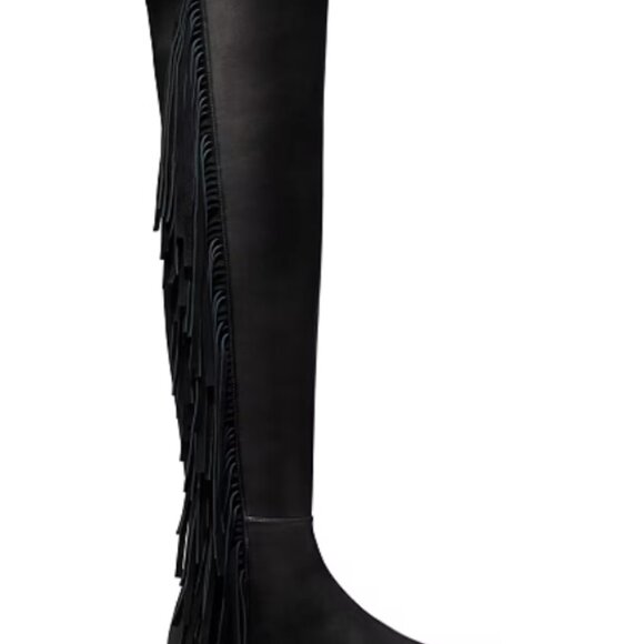 Gorgeous Stuart Weitzman 50/50 special edition fringe boots PAID $1,025.00 - Picture 2 of 2